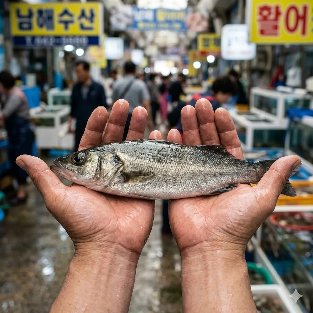 남해 활농어 1kg